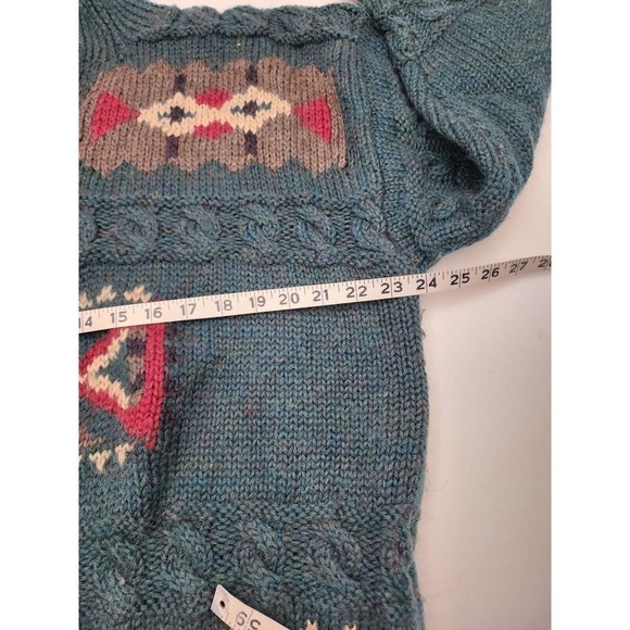 Vtg Sweater Boston Traders Wool Southwestern Pullover Fresh cosby 90s Mens Large - Picture 3 of 8